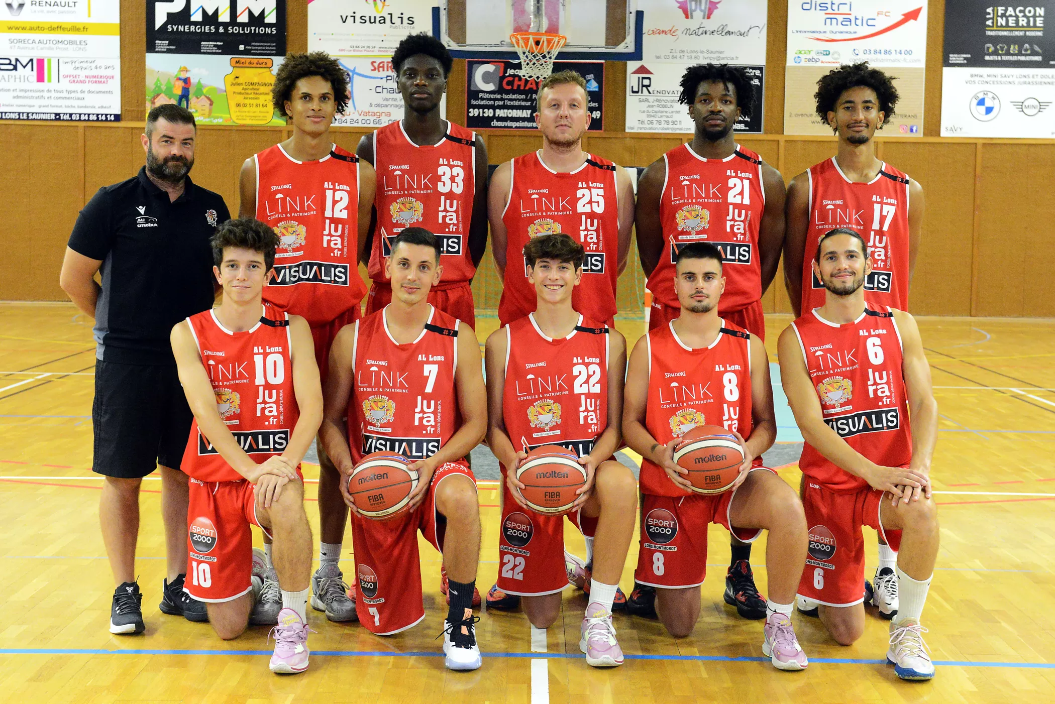 Equipe 2 de l'ALL Juras Basket coach par Damien Lafloque