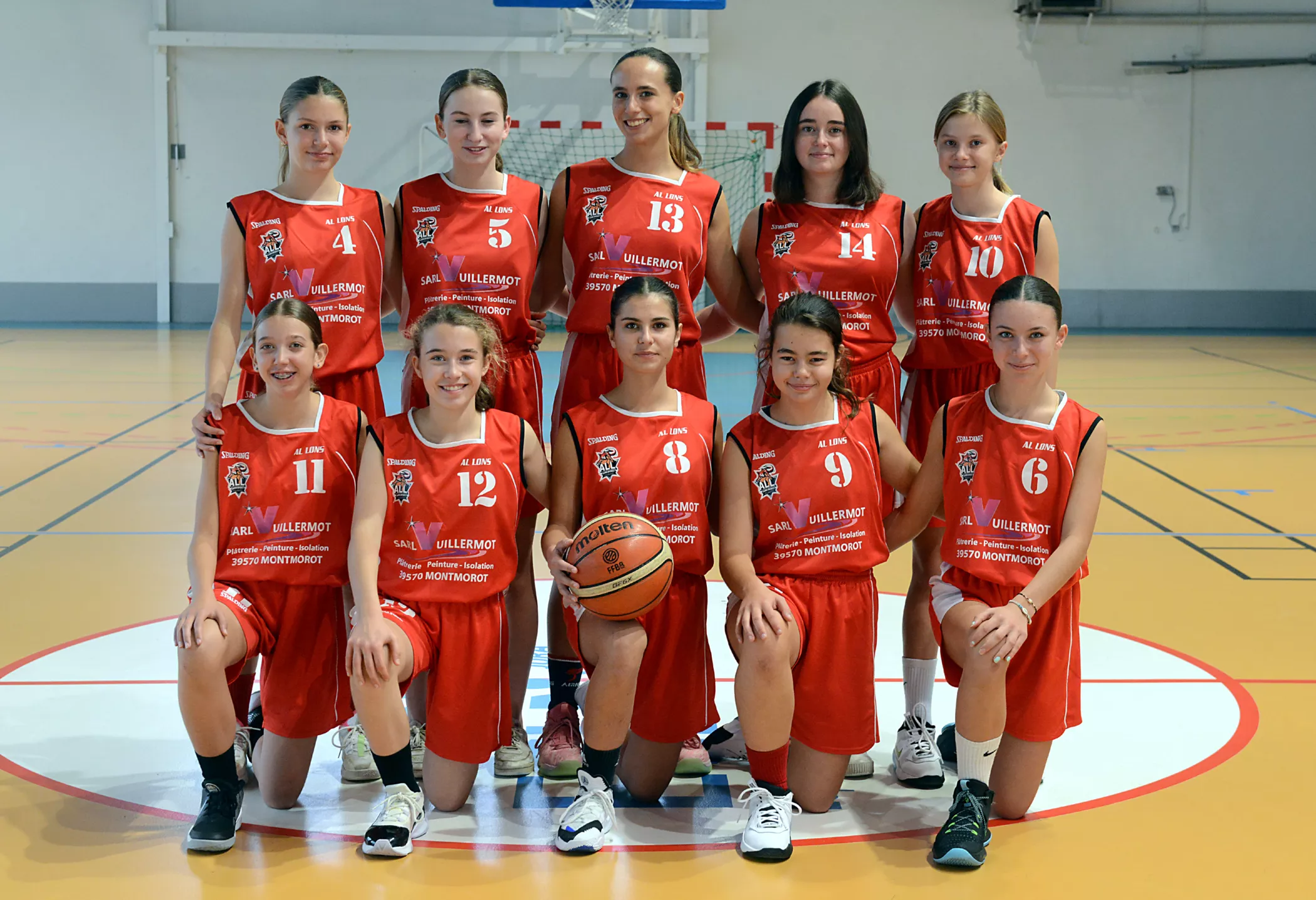 Equipe U15F Région ALL Jura Basket