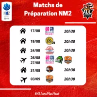 Matchs de prépa NF2 & NM2 ! 