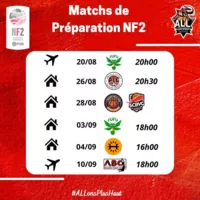 Matchs de prépa NF2 & NM2 ! 