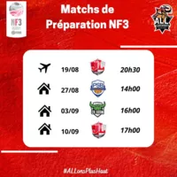 Matchs de prépa U18Elite & NF3 !