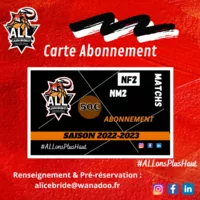 Carte d'Abonnement Matchs NF2 & NM2 ! 