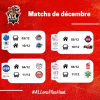 Matchs de décembre - Équipes championnats de France