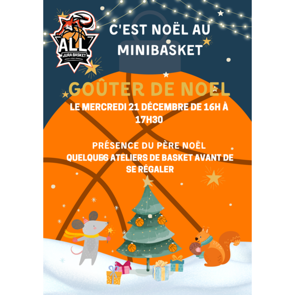 Goûter de Noël École de Minibasket ! 