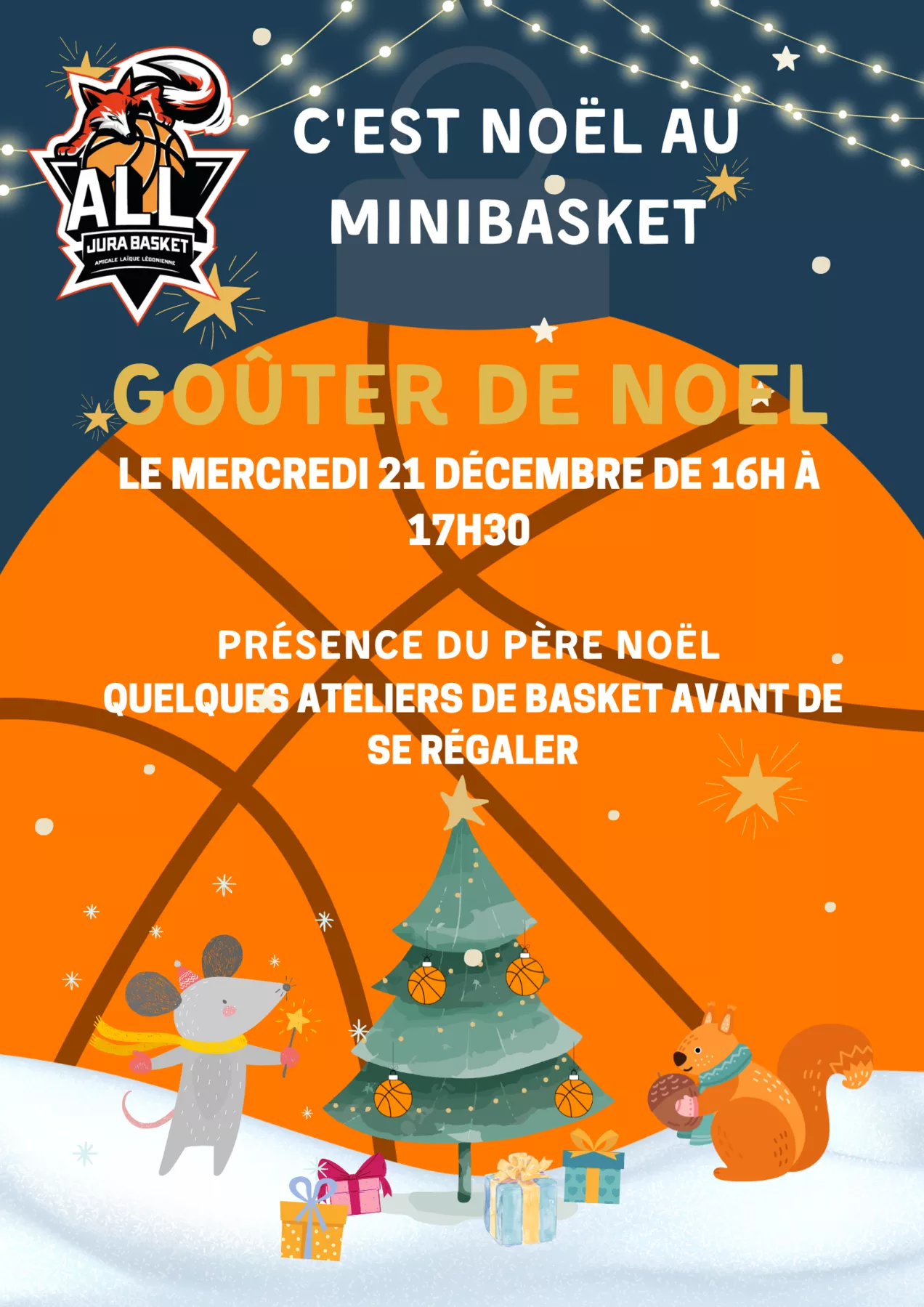 Goûter de Noël École de Minibasket ! 