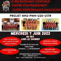 Centre d'Entraînement : Filière Masculine ! 