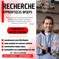 RECHERCHE APPRENTI(E)S BP JEPS BASKET