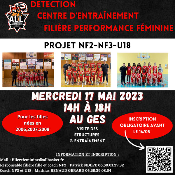 Centre d'Entraînement : Filière Féminine !