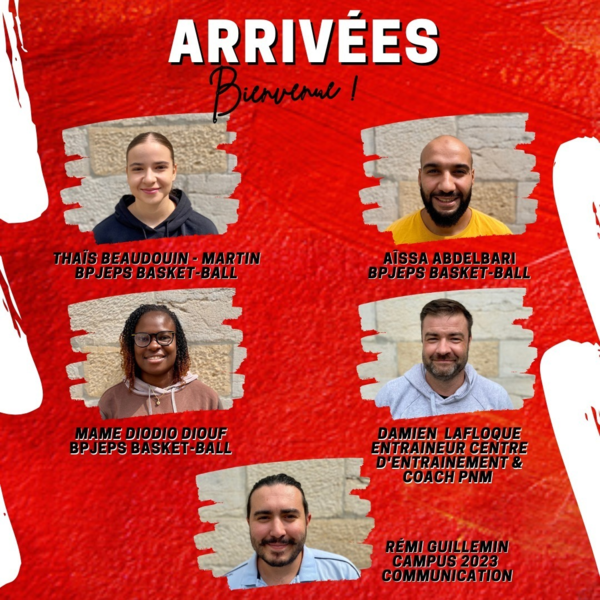 Arrivées Encadrement ! 